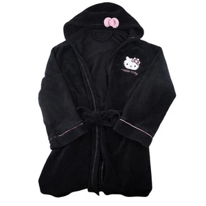 Vintage Y2k Hello Kitty Bath Robe Black - Picture 1 of 8