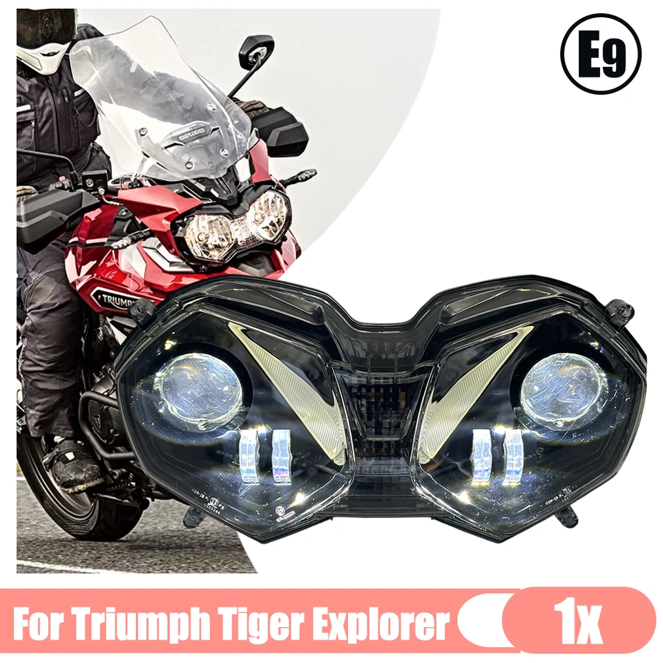 Faro LED Hi-Lo DRL para Triumph Tiger Explorer XRt, XR,XRx,XC,XCa, 2016-2017 Foto 1 de 4