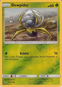 Dewpider #16/156 Pokemon SM - Ultra Prism Reverse Holo Lightly played - Picture 1 of 2