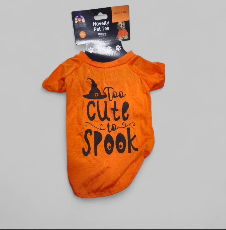 Halloween Too Cute to Spook Novelty Pet Tee Small - Image 1 of 1