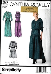 Drop Waist Maxi Midi Dress With Variations Size 14-22 Sewing Pattern - Picture 1 of 2