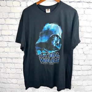 Camisa 2011 Star Wars Darth Vader Azul Negro Fruta del Telar Etiqueta XL - Imagen 1 de 7