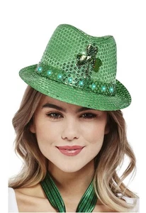 St Patrick’s Day Hut Damen Kostüm Verkleidung Paddy’s Day Hut Trilby irisch - Bild 1 von 3