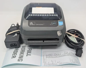 Zebra GK420d 4x6 Thermal Label Printer in grey - fully working - Afbeelding 1 van 8