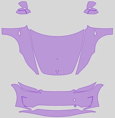 DIY PreCut Paint Protection Film Clear Bra For tesla 2025 model 3 - Image 1 of 4