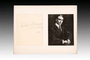 Photograph and signature. Vaslav Niyinsky (kyiv, 1890-London, 1950), 1914. - Picture 1 of 3