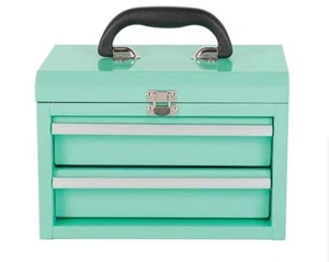ToolPRO Aqua Mini Tool Chest With Handle - Picture 1 of 6