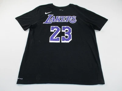 Camisa Nike Los Angeles Lakers Para Hombre XL Negra Manga Corta Lebron James Drifit Foto 1 de 4
