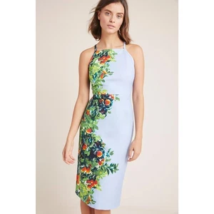 Rarität neu mit Etikett Anthropologie Maeve Gr. 12 Orange Bough Kleid  - Bild 1 von 5