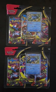 2 x Pokemon TCG Mega Evolution 3-Pack Blister Card Golduck Foil Promo NEW/Sealed - Picture 1 of 2