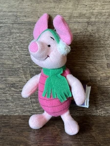 Gund 100 Acre Kollektion Plüsch Ornament Ferkel trägt Schal und Ohrenschützer SCHÖN! - Bild 1 von 5