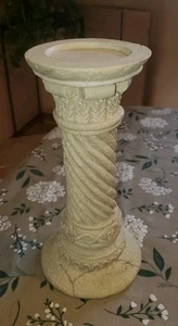 ROMAN GREEK Style Pedestal Plant Candle Stand Column Garden Resin Plinth 10.5"! - Picture 1 of 3