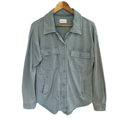 MIA & TESS Para Mujer Talla Grande Pequeña Azul Suave Chaqueta Chaqueta Bolsillos Foto 1 de 4