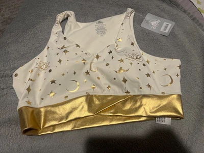 Спортивный бюстгальтер Jasmine Disney Aladdin металлик золото спортивная одежда топ размер M - Изображение 1 из 3