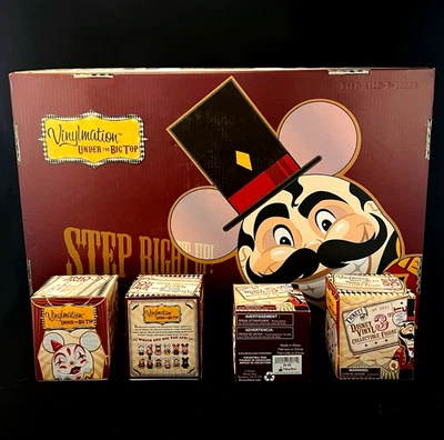 NUEVO 4 Auténticos Favores de Fiesta del Parque Disney ✿ Circo Grande Top Payaso + Vinylmation 3" Foto 1 de 4