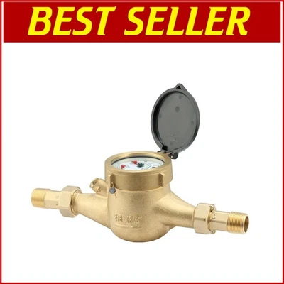 Durable Cold Water Meter 3/4" NPT with High Flow Rate - Indoor and Outdoor Use - Image 1 of 4