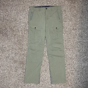 Eddie Bauer Mens First Ascent Pants Olive Green Tactical 34x34 Hiking Trail - Picture 1 of 10
