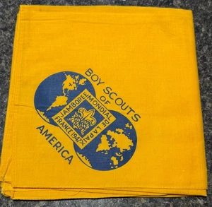 1947 World Jamboree USA Neckerchief Boy Scout MC3 - Picture 1 of 2