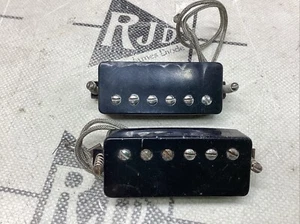 70’s Gibson USA SG Deluxe Guitar Mini Humbucker Pickup Set Pat Number Plastic - Picture 1 of 5