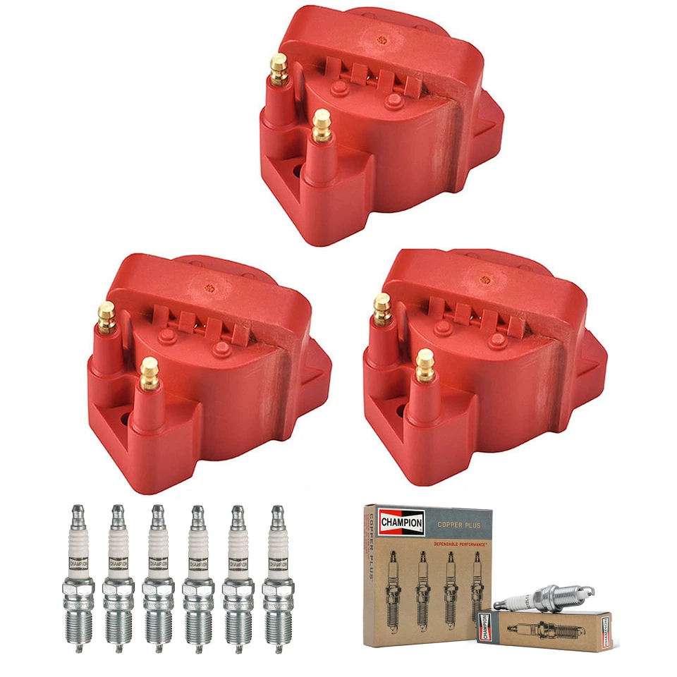 Bobina de encendido Energy y bujía Champion Platinum para Buick Regal Prix DR39 Foto 1 de 4