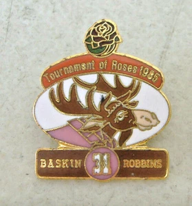 BASKIN 31 ROBBINS~TOURNAMENT OF ROSES 1985~TIE-TAC PIN - Picture 1 of 4