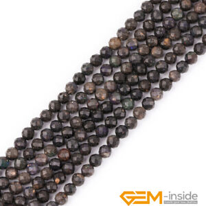 Natural Grade AAA Assorted Stones Faceted Round Beads For Jewelry Making 15"