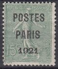 TIMBRE FRANCE PREOBLITERE SEMEUSE POSTE PARIS 1921 N° 28 UTILISE - COTE 200 €