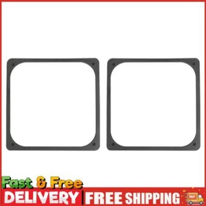 2pcs 120x120mm Anti Vibration Silicone Caoutchouc Ventilateur Joint pour PC Ordinateur Boîtier - Photo 1/9