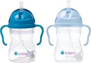 Sippy Cup with Weighted Straw for 6 Month plus Babies to Toddlers, Cobalt/Bubble - Picture 1 of 9