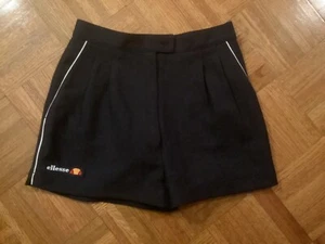 women's Ellesse tennis shorts navy w/pockets wht. piping sz. Small 26.5” waist - Picture 1 of 2