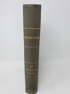March-August 1908 Bookman Magazine Bound Ex-Library Hardcover - Picture 1 of 6