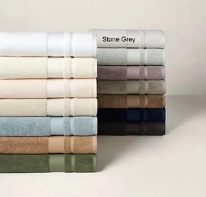 Ralph Lauren Bath Towel Payton 30" X 58" Spa-Like Luxury Cotton Stone Grey - Picture 1 of 2