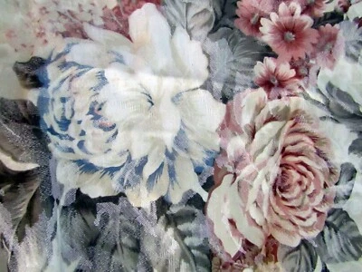 Tecido jacquard brocado floral decorador - Imagem 1 de 4