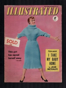 ILLUSTRATED MAGAZINE SEPT 57, VG JEAN METCALF, LONNIE DONEGAN - Picture 1 of 8