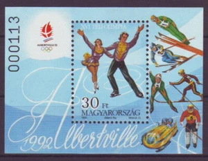 HUNGARY - 1991. Albertville, Winter Olympic Games, S/S - MNH - Picture 1 of 1