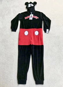 Disney Mickey Mouse Pijama 1 Pieza Peluche Mujer S/M Disfraz Union Traje Nuevo Con Etiquetas - Imagen 1 de 10