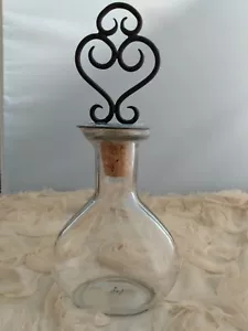 New Decorative Pear 🍐Shaped Bottle With Bronze Swirl Cork Top - Picture 1 of 2