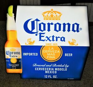 New Large Corona Extra Beer Led Logo w/ Bottle & Lime Sign "Nos" Simply The Best