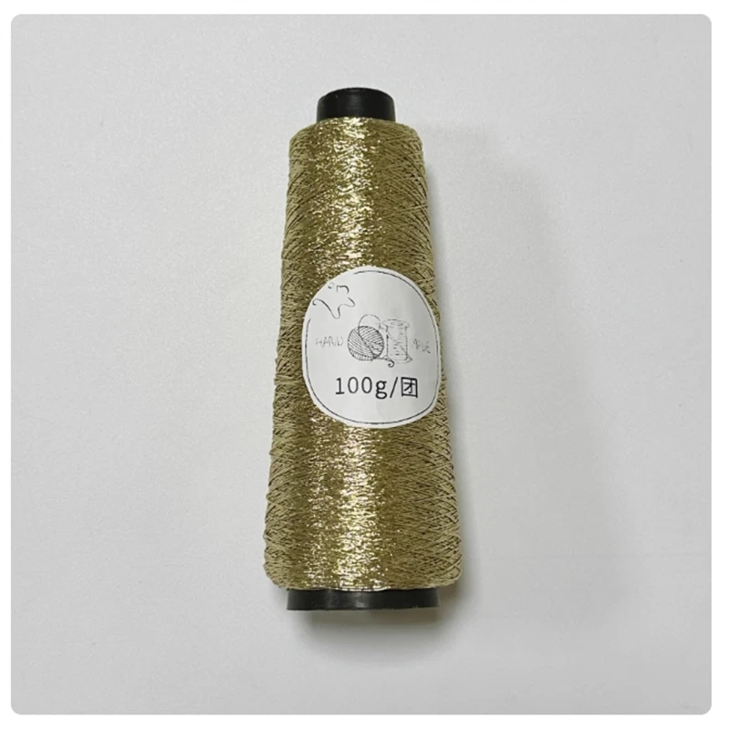 Sparkling Metallic Crochet Yarn 0.8mm Shiny Woven Wire Knit Thread Sewing 100g - Image 1 of 4