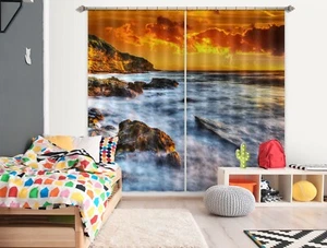 Tenda blocco foto 3D tramonto oceano H2213 tessuto finestra miele 2023 - Foto 1 di 7
