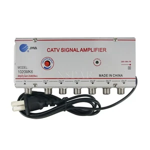 JMA 1020MK6 CATV Signal Amplifier Home Cable TV Amplifier 1 Input 6 Outputs 20DB - Picture 1 of 6