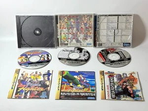 SEGA SegaSaturn Virtua Fighter 1/2/Remix Set GS-9001/GS-9079/GS-9039 Made in JPN - Picture 1 of 22