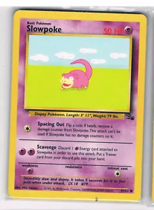 POKEMON FOSSIL SLOWPOKE 55/62 - FREE P&P - Foto 1 di 1