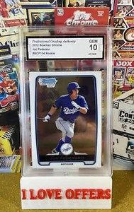 2012 1st BOWMAN CHROME JOC PEDERSON ROOKIE #BCP104 PGA 10 GEM MINT CSTORE READ - Picture 1 of 5