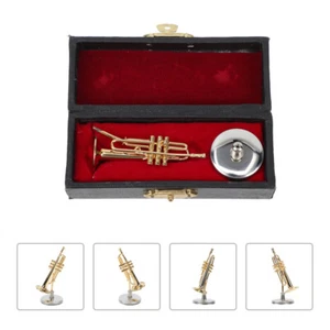 Copper Trumpet Model Simulated Ornament Practical Miniature Adornment - Zdjęcie 1 z 12