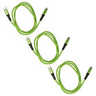 3x Charging data cable 1m green USB C >> Lightning for Apple iMac Retina