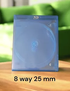 1 Blu ray 8 Way Case 25 mm Spine Thick for holding 8disc Brand New P&P Free - Picture 1 of 2