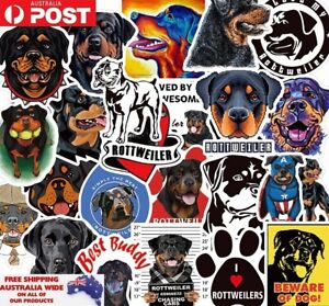 50pcs Cute Animal Dog Rottweiler Sticker Pack Waterproof Graffiti Phone Decal