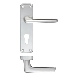 Contract Aluminium Door Handle Lever on Backplate - Picture 1 of 10