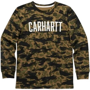 CARHARTT YOUTH CAMO CREWNECK LONG SLEEVE T SHIRT MODEL LARGE 14-16 #6193-B - Picture 1 of 1